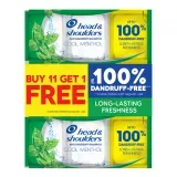 Head & Shoulders Shampoo Cool Menthol 12mLx11+1Free pc