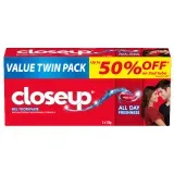 Close Up Toothpaste Red Hot 120gx2 (Tube) pc